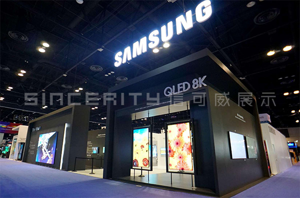 信可威國外展會設計案例-三星展臺設計 信可威國外展會設計案例-三星展臺設計